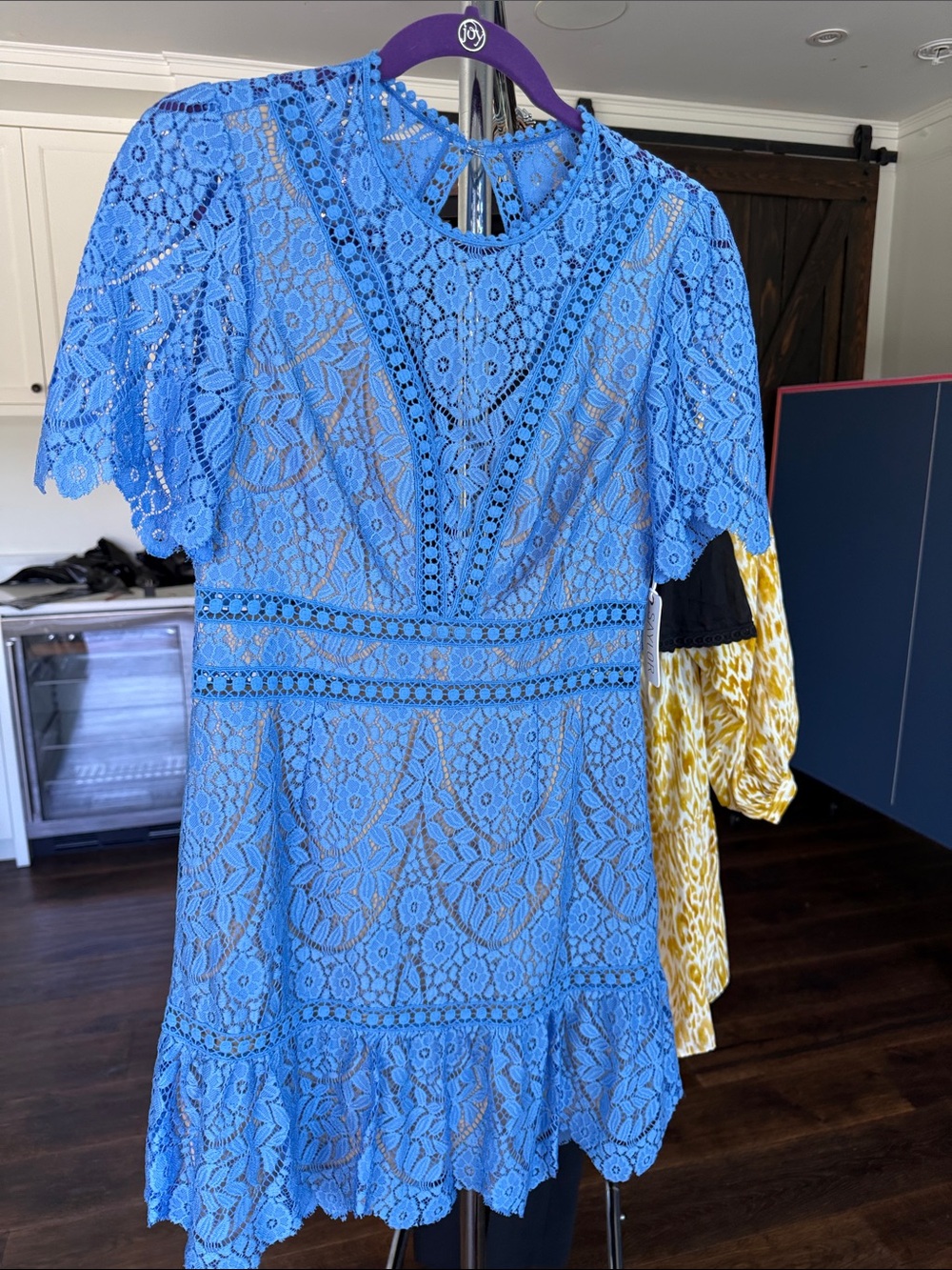 SAYLOR Royal Blue Lace Mini Dress